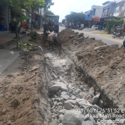 Laying of 200mm, 250mm pipe 