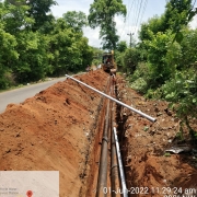 200mm,250 mm DI k9 pipe laying
