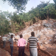 Rock blasting work at Kattayal