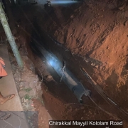 Pipe laying along Mayyil KRFB Road