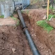 200mm ms pipe on two bridge completed 