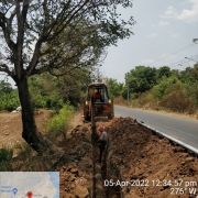 250mm DI k9 pipe laying work 