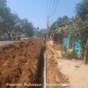300 mm DI Pipe laying 