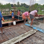 Concreting of Brace at level1