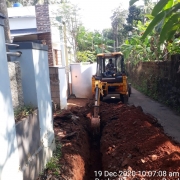 Pipe  laying work