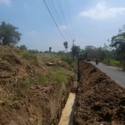 250mm DI pipe laying