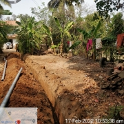 90mm pvc pipe laying