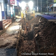Pipe laying along Mayyil KRFB Road