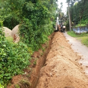 90mm pvc laying 