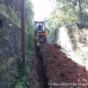 Pipe  laying work