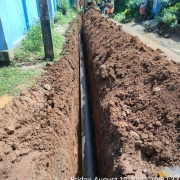 Laying of 200mm DI