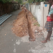 Pipe  laying work