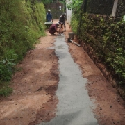 CC Road Restoration Work near Kaloor temple