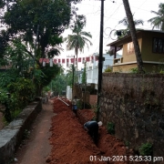 Pipe  laying work