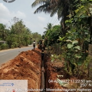 250 mm DI k9 pipe laying work