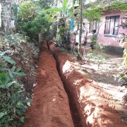 Pipe  laying work