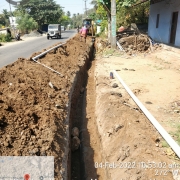 300mm DI pipe laying