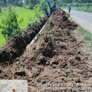 Laying of 200mm DI 
