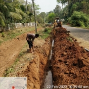 140mm pvc pipe laying 