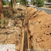 300mm DI k9 pipe laying work 