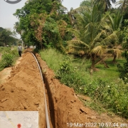 90mm 8kg pvc pipe laying 