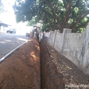 90mm PVC laying