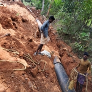 600 mm DI pumping main from cherani sump to Cherani OHSR 