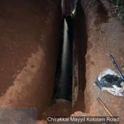 Pipe laying along Mayyil KRFB Road