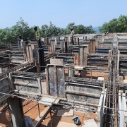 Elembra beam concreting
