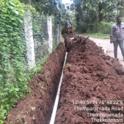 110mm pvc laying