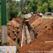450mm,250mm DI k9 pipe laying