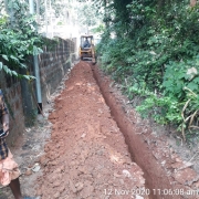 Pipe  laying work