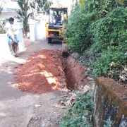 Pipe  laying work
