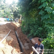 Laying of 300mm DI Pipe