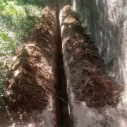Pipe  laying work