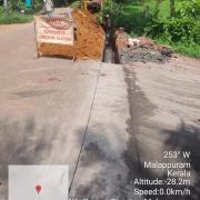Laying of distribution main DI pipes from Elambra OHSR