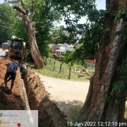 Laying of 200mm DI k9 pipe 
