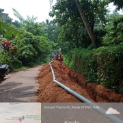 pipe line laying work