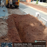 110 mm pipe laying Kandiyoor temple road