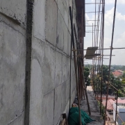Roof slab deshuttering work 