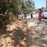 Road restoration work 