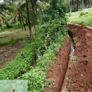 Laying of 90 mm pvc