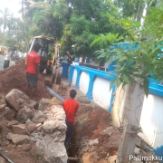 250mm DI pipe laying