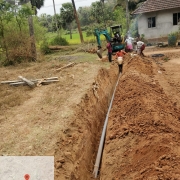 90mm PVC laying 