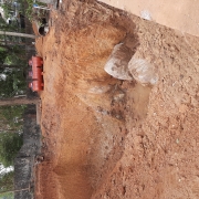 earth work at sump Cherani