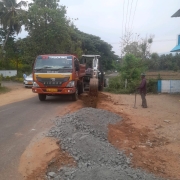 Road restoration work