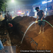 Earth compaction along Mayyil KRFB Road 