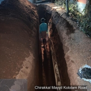Pipe laying along Mayyil KRFB Road