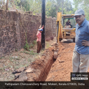 JJM-MOKERI GP Distribution pipe laying in progress