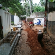 pipe laying work